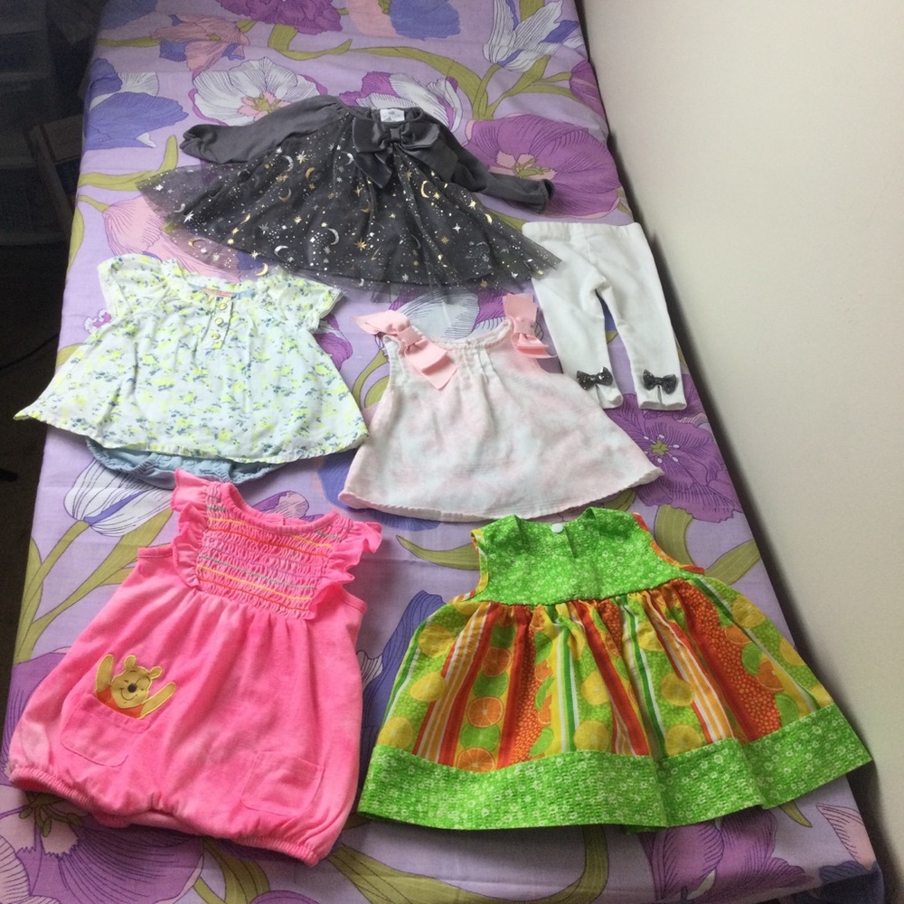 Like New Lot of 6 Pz Baby Girl  Dresses